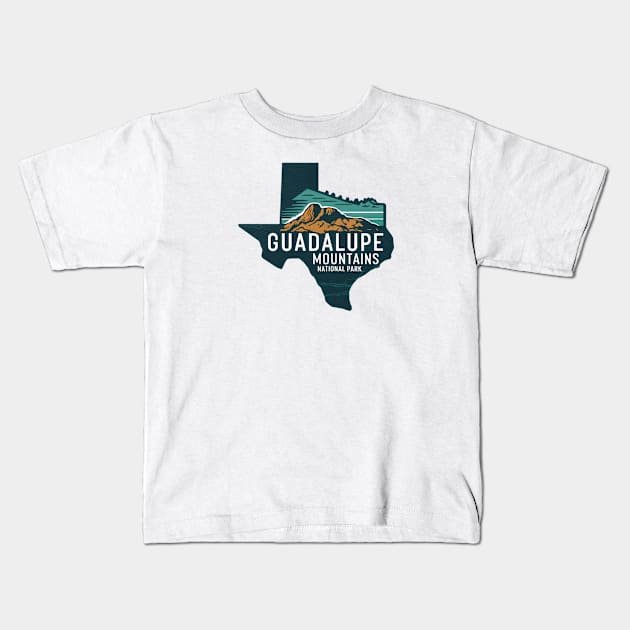 Guadalupe Mountains - Texas Kids T-Shirt by Perspektiva